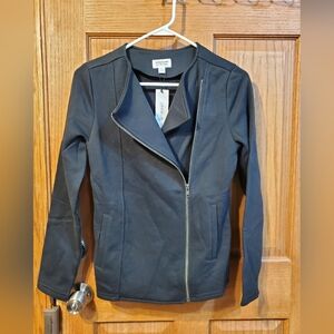 NWT The Drop Women's @Caralynmirand Long-Sleeve Knit Moto Jacket Size XXS